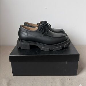 Chunky Black unisex Loafers. Worn once. Brand new condition